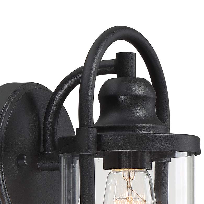 Image 3 Avani 10 1/4 inch High Black Outdoor Wall Light Set of 2 more views
