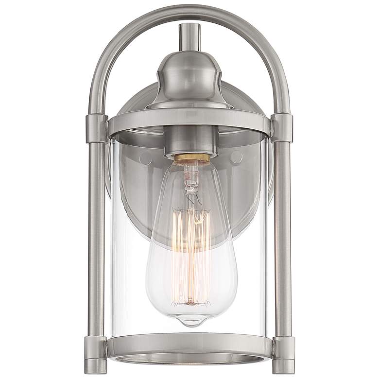 Image 5 Avani 10 1/4" High Brushed Nickel Indoor/Outdoor Wall Light Set of 2 more views