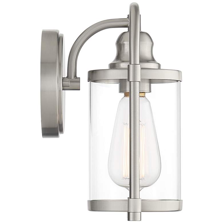 Image 7 Avani 10 1/4" High Brushed Nickel Indoor/Outdoor Wall Light Set of 2 more views