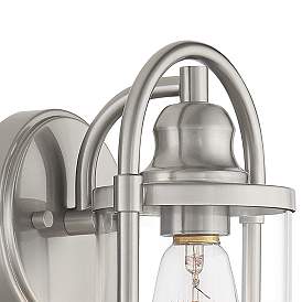 Image3 of Avani 10 1/4" High Brushed Nickel Outdoor Wall Light more views