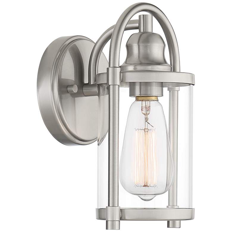 Avani 10 1/4&quot; High Brushed Nickel Outdoor Wall Light more views