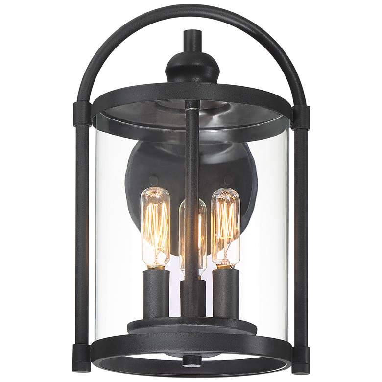 Image 3 Avani 13 inch High Black Outdoor Wall Light more views