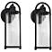 Avani 15 1/2" High Black Outdoor Wall Light Set of 2
