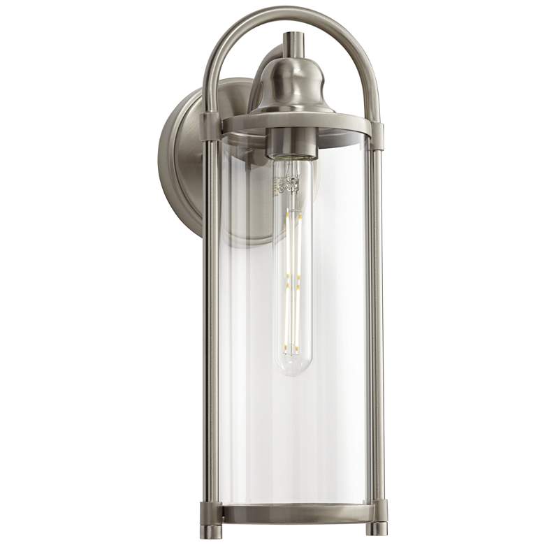 Image 2 Avani 15 1/2" High Brushed Nickel Indoor/Outdoor Wall Light