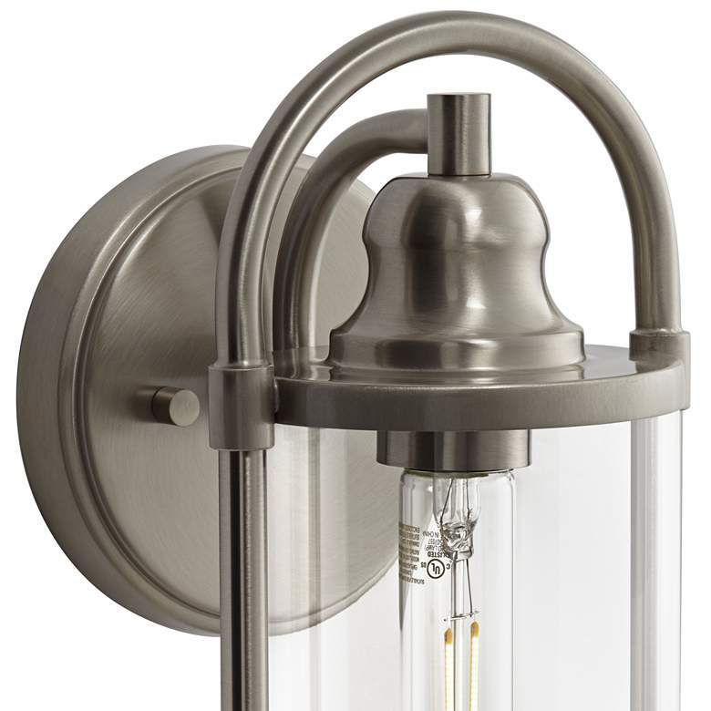 Image 3 Avani 15 1/2" High Brushed Nickel Indoor/Outdoor Wall Light more views