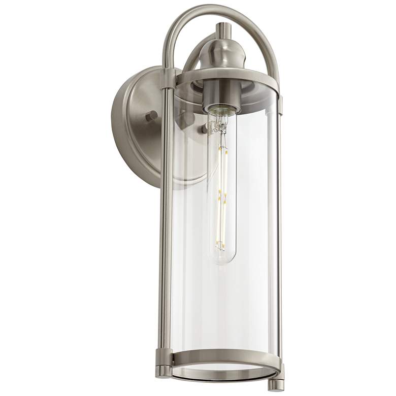Image 5 Avani 15 1/2" High Brushed Nickel Indoor/Outdoor Wall Light more views