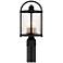 Avani 15 3/4" High Black and Brass Outdoor Post Light