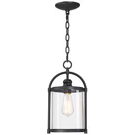 Image2 of Avani 15" High Black Outdoor Hanging Light