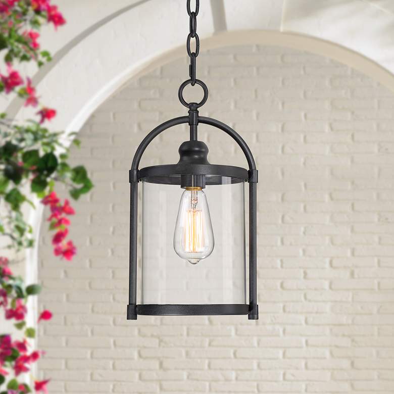 Image 1 Avani 15" High Black Outdoor Hanging Light