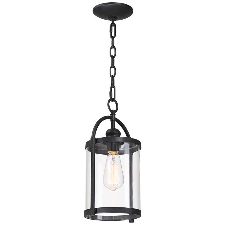 Image 5 Avani 15 inch High Black Outdoor Hanging Light more views