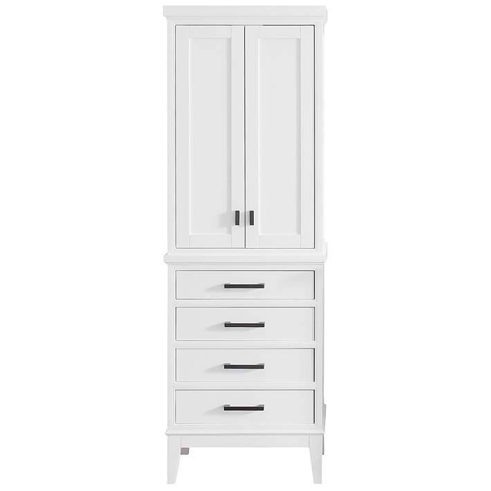 Alta 4-Door Wardrobe Cabinet Plus Drawers - White - Customizable