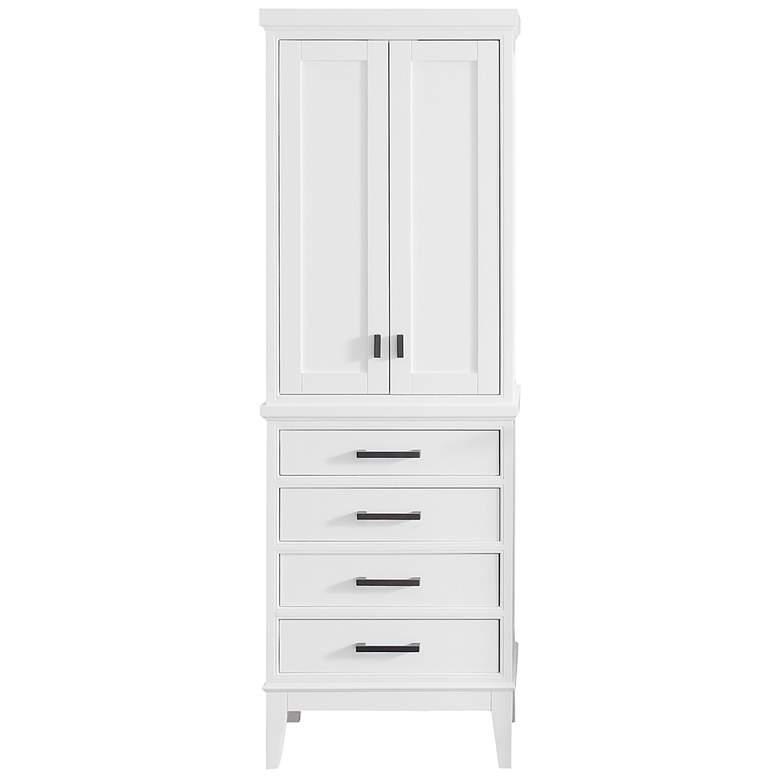 Image 1 Avanity 71 inch High Madison White 4-Drawer 2-Door Linen Cabinet