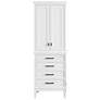 Avanity 71" High Madison White 4-Drawer 2-Door Linen Cabinet