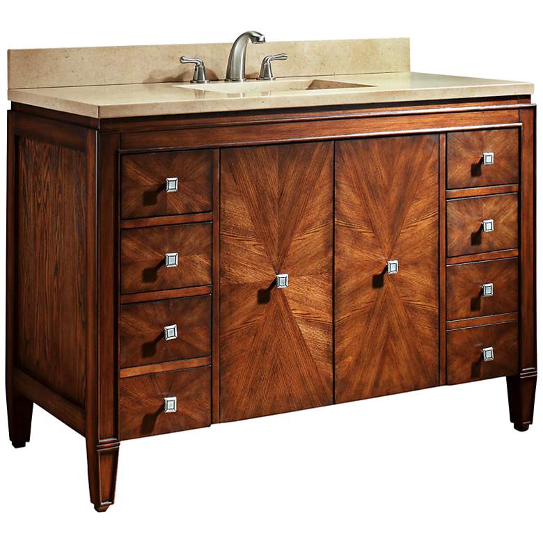 Image 1 Avanity Brentwood 49 inch Beige Marble Sink Vanity