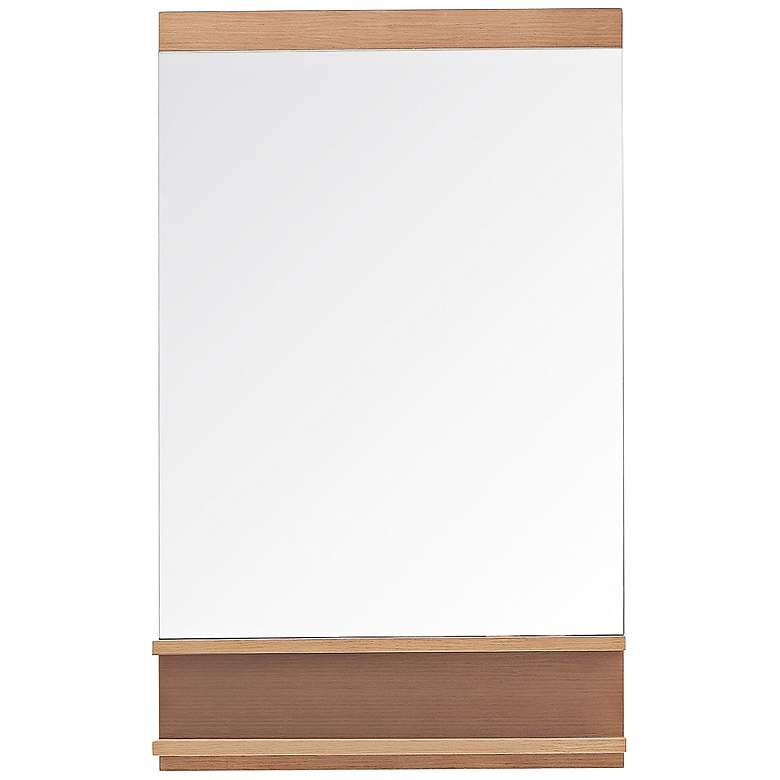 Image 1 Avanity Elle Pear Wood 21 3/4 inch x 35 1/2 inch Vanity Mirror
