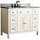 Avanity Hamilton 42" Black Top French White Vanity