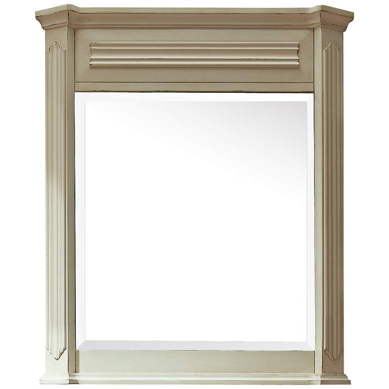 Image 1 Avanity Kingswood White 30 inch x 35 inch Wall Mirror