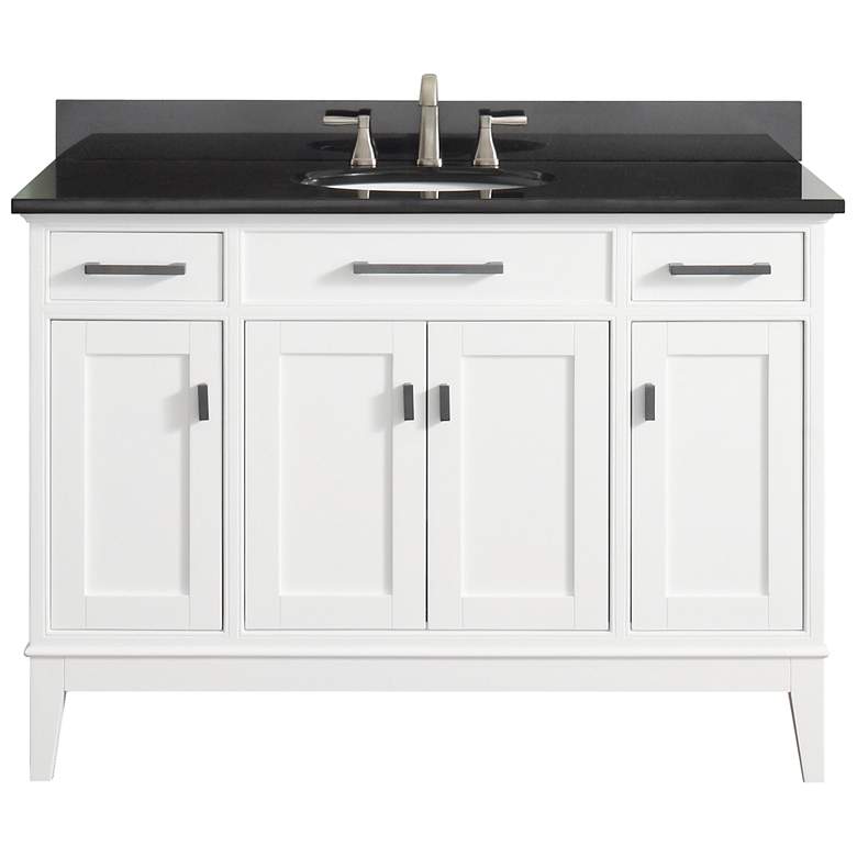 Image 1 Avanity Madison 49 inch Granite-Top White Single Sink Vanity