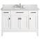 Avanity Madison 49" Marble-Top White Single Sink Vanity