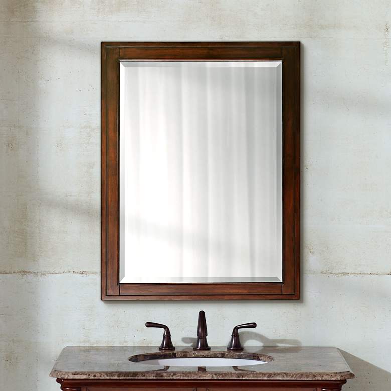 Image 1 Avanity Madison Tobacco 24" x 32" Rectangular Wall Mirror