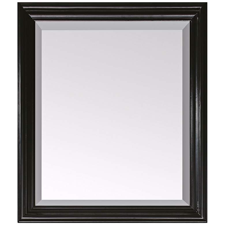 Image 1 Avanity Milano Black 30 inch x 26 inch Rectangular Wall Mirror