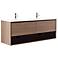 Avanity Sonoma 63" Restored Khaki Wood Double Sink Vanity