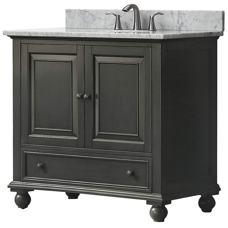 Image 3 Avanity Thompson Charcoal 37" Marble Single Sink Vanity more views