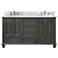 Avanity Thompson Charcoal 61" Marble Double Sink Vanity