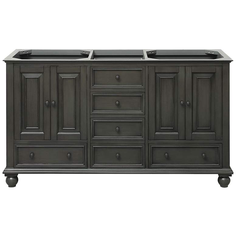 Avanity Thompson Charcoal 61&quot; Marble Double Sink Vanity more views