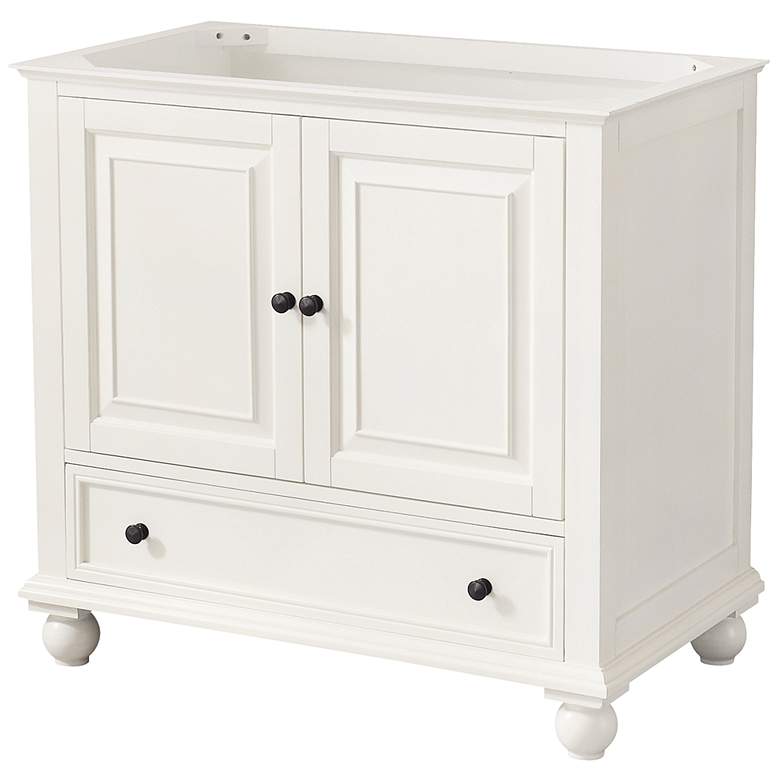 Image 5 Avanity Thompson White 37 inch Marble-Top Single Sink Vanity more views