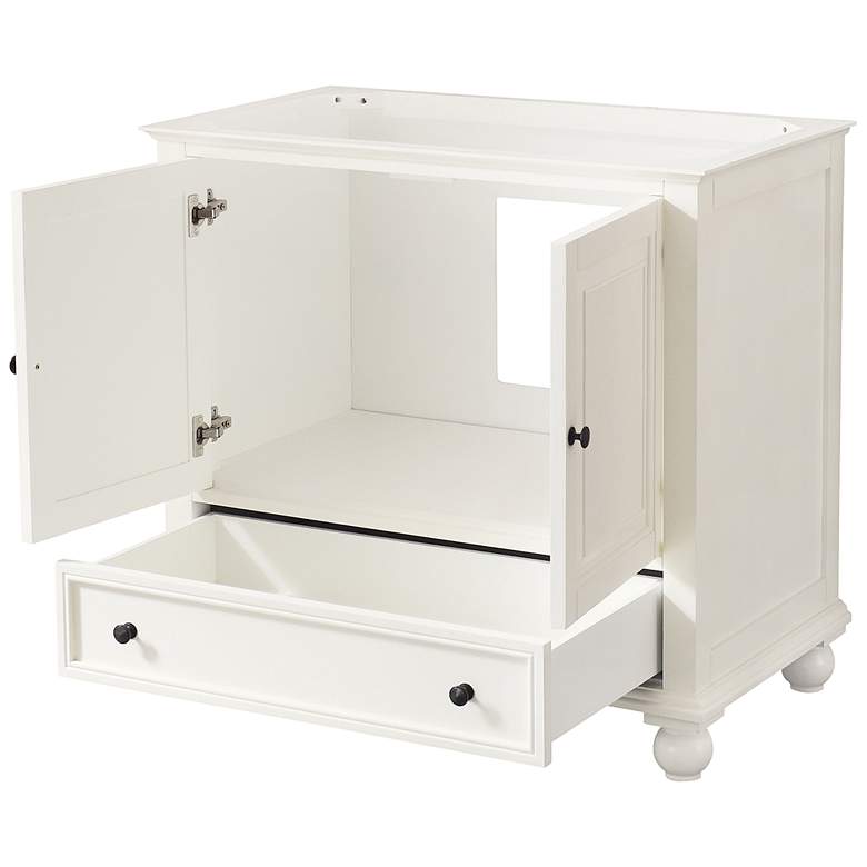 Image 6 Avanity Thompson White 37 inch Marble-Top Single Sink Vanity more views