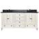 Avanity Thompson White 73" Granite-Top Double Sink Vanity