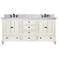 Avanity Thompson White 73" Marble-Top Double Sink Vanity