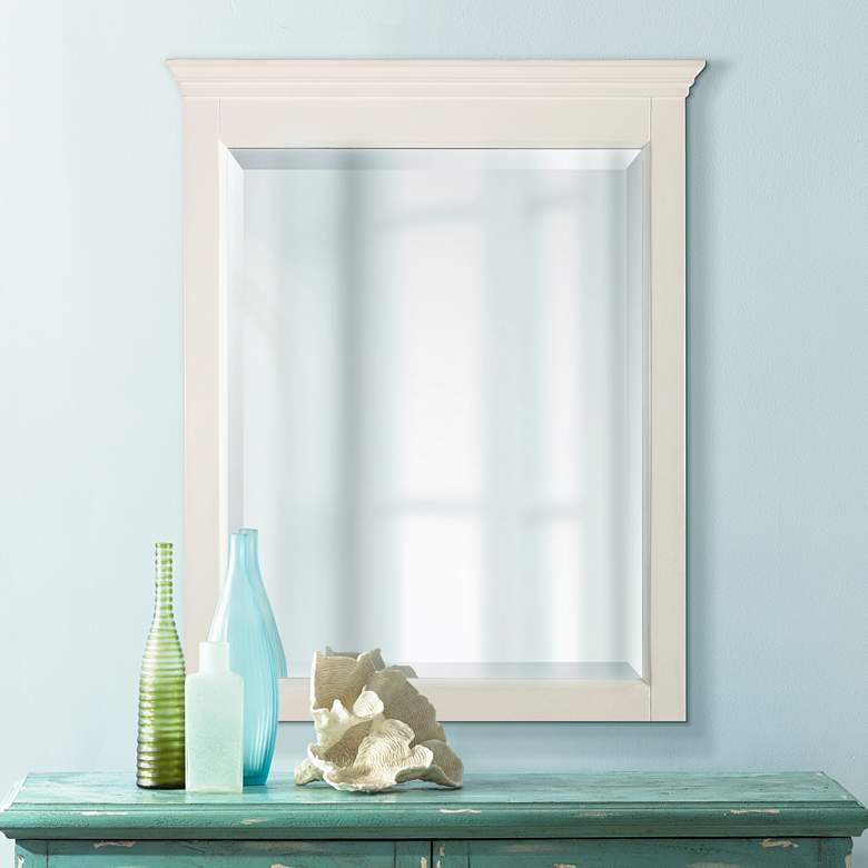 Image 1 Avanity Tropica Antique White 24 inch x 32 inch Wall Mirror