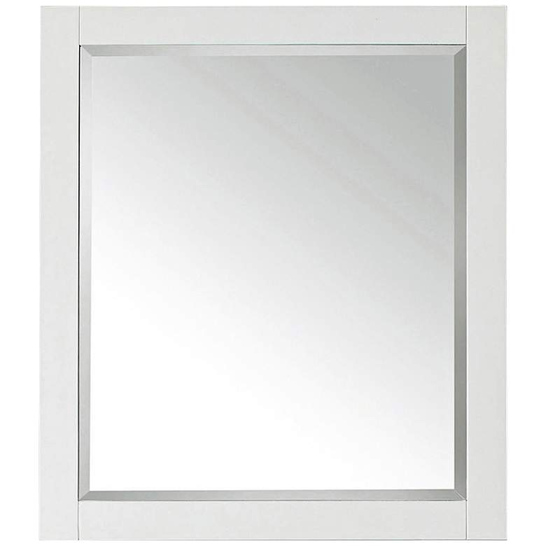 Image 2 Avanity White 28 inch x 32 inch Decorative Vanity Mirror