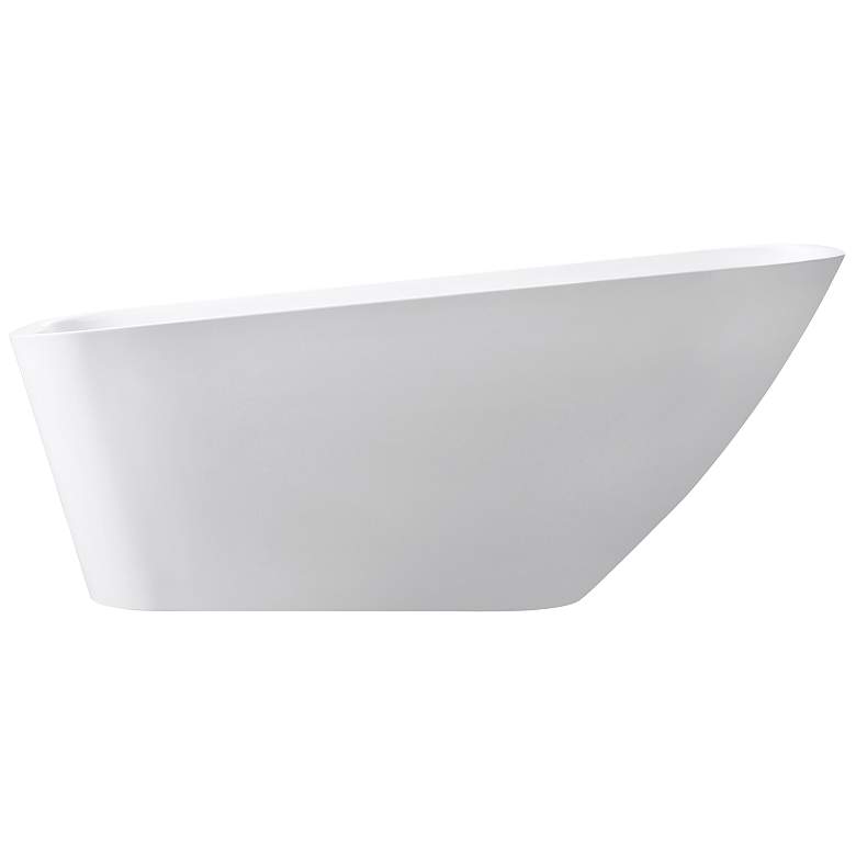 Image 1 Avanity White Acrylic 66 3/4 inch Slope Free-Standing Bathtub