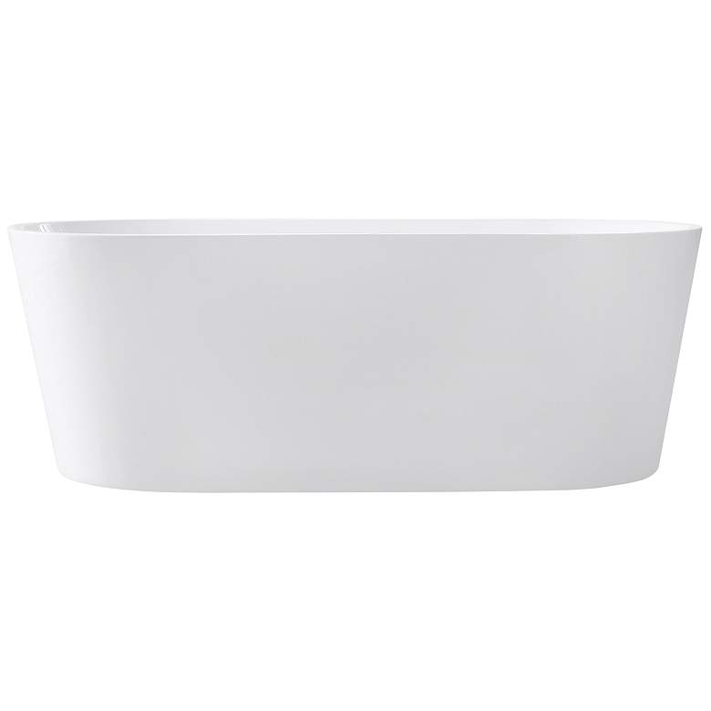 Image 1 Avanity White Acrylic 67 inch Straight Free-Standing Bathtub