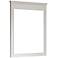 Avanity Windsor 34" x 38" Large White Wall Mirror