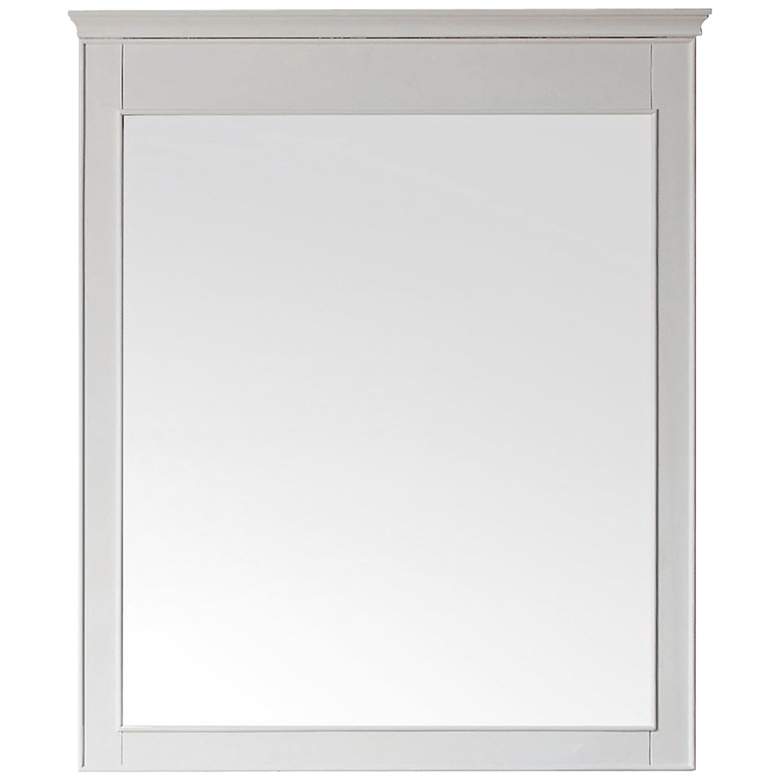 Image 4 Avanity Windsor 34 inch x 38 inch Large White Wall Mirror more views
