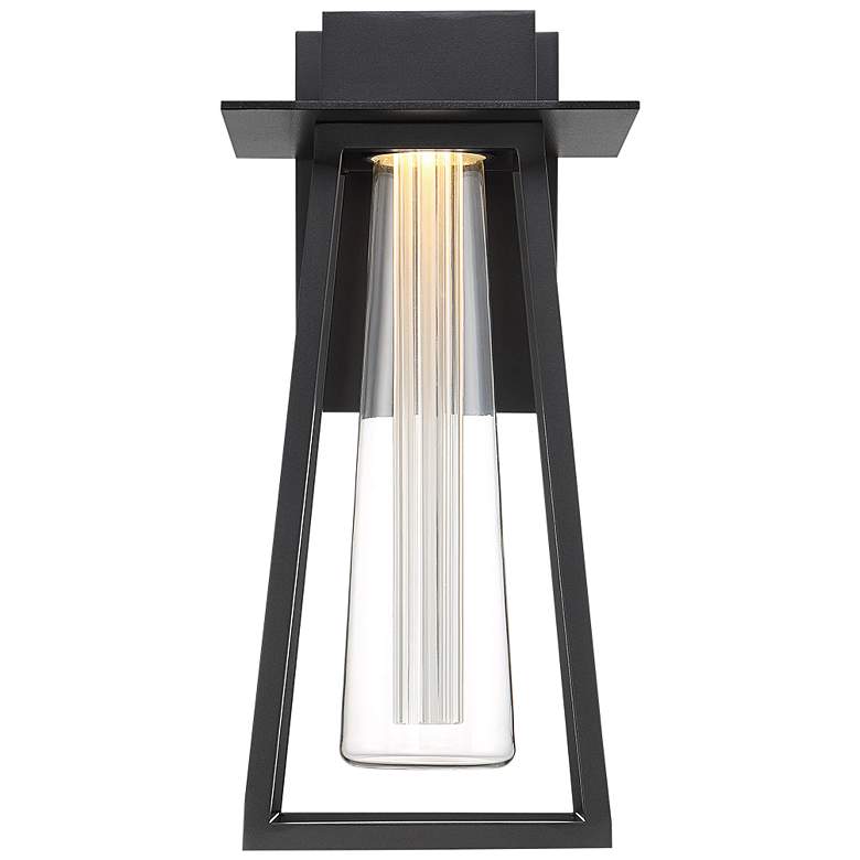 Image 2 Avant Garde 16.75 inchH x 8 inchW 1-Light Outdoor Wall Light in Black more views