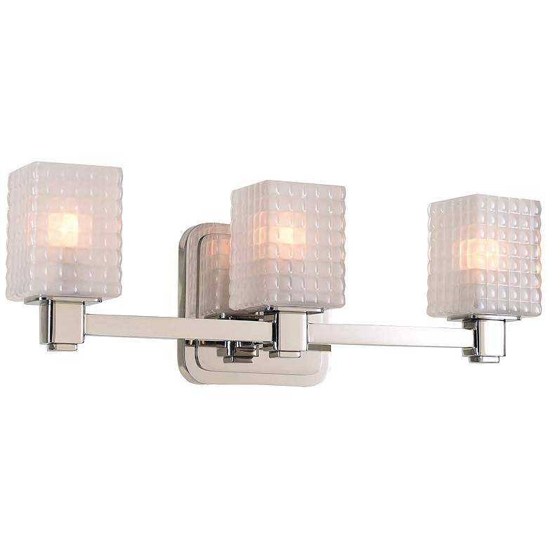 Image 1 Avanti 17" Wide Polished Nickel 3-LED Bath Light