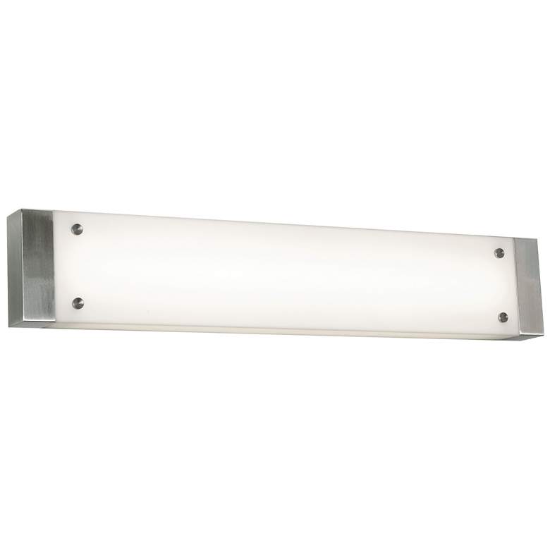 Image 1 Avanti 28 inch Integrated LED Vanity - Satin Nickel Finish - White Shade