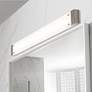 1_Avanti 28" Integrated LED Vanity - Satin Nickel Finish - White Shade