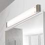 1_Avanti 40" Integrated LED Vanity - Satin Nickel Finish - White Shade