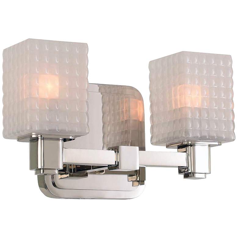 Image 1 Avanti 6" High Polished Nickel 2-LED Wall Sconce