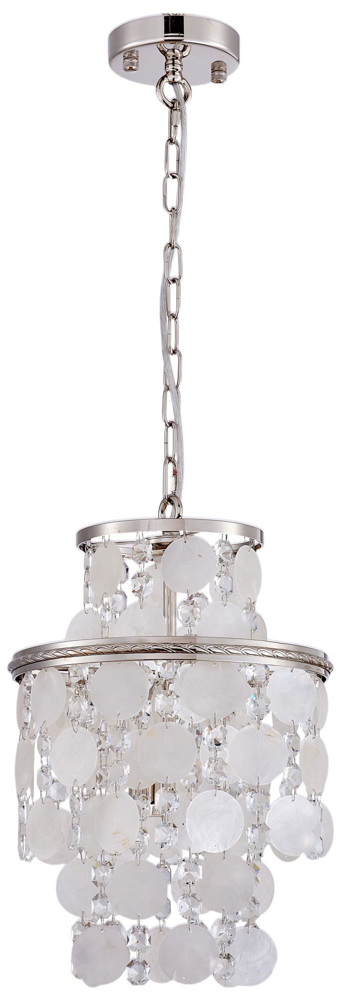 Image 2 Avara 11" Wide 2-Light Polished Nickel Pendant more views