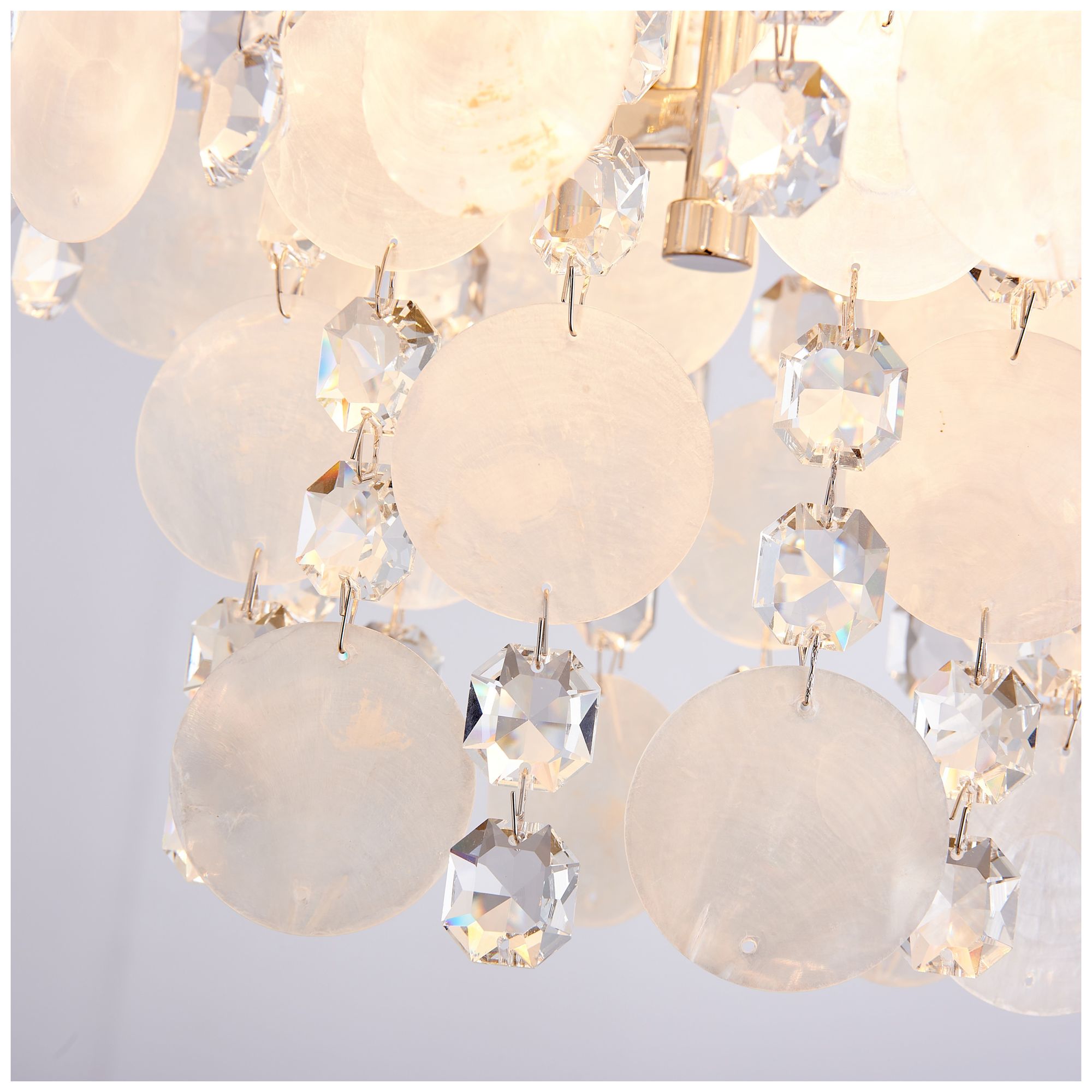 Image 3 Avara 11" Wide 2-Light Polished Nickel Pendant more views