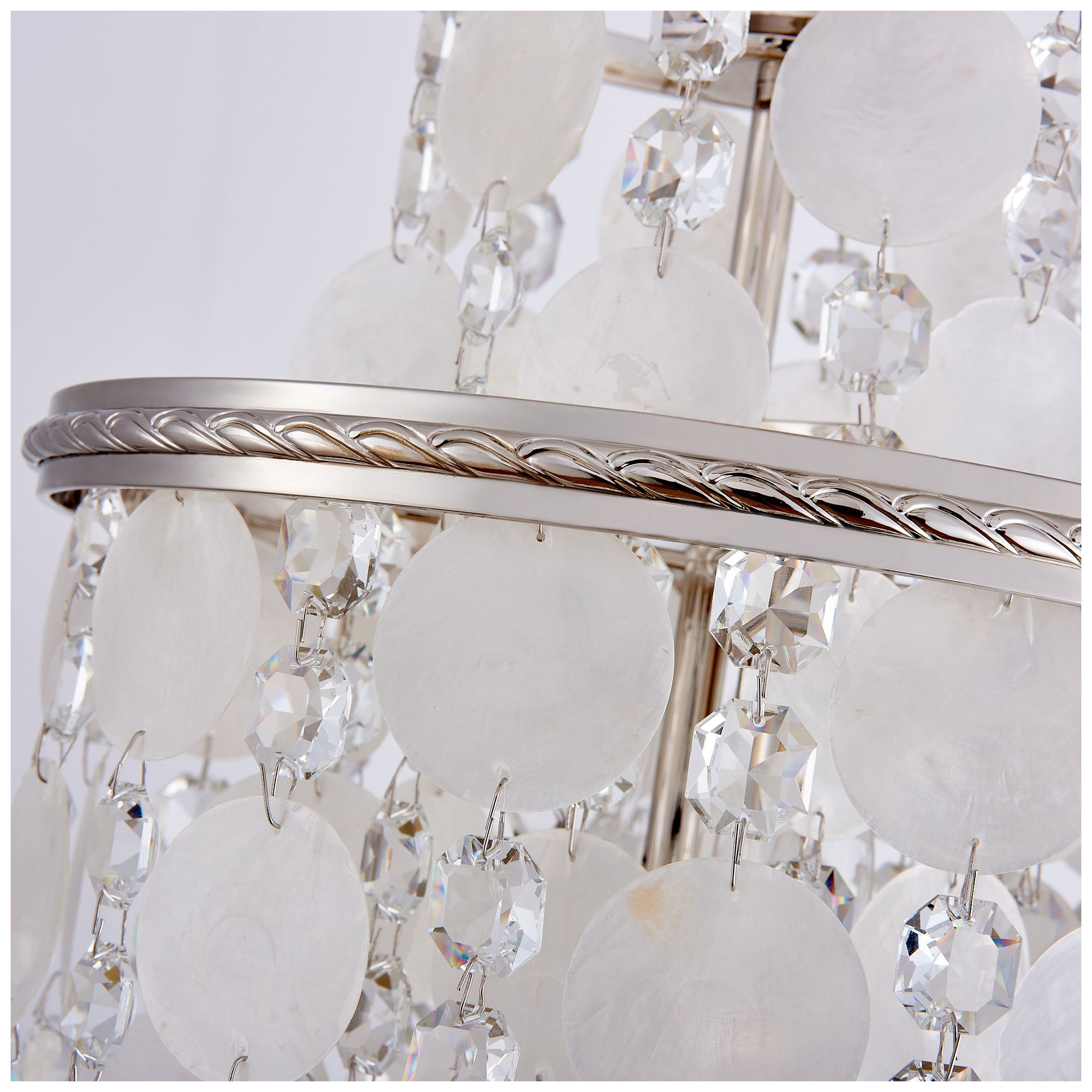 Image 4 Avara 11" Wide 2-Light Polished Nickel Pendant more views