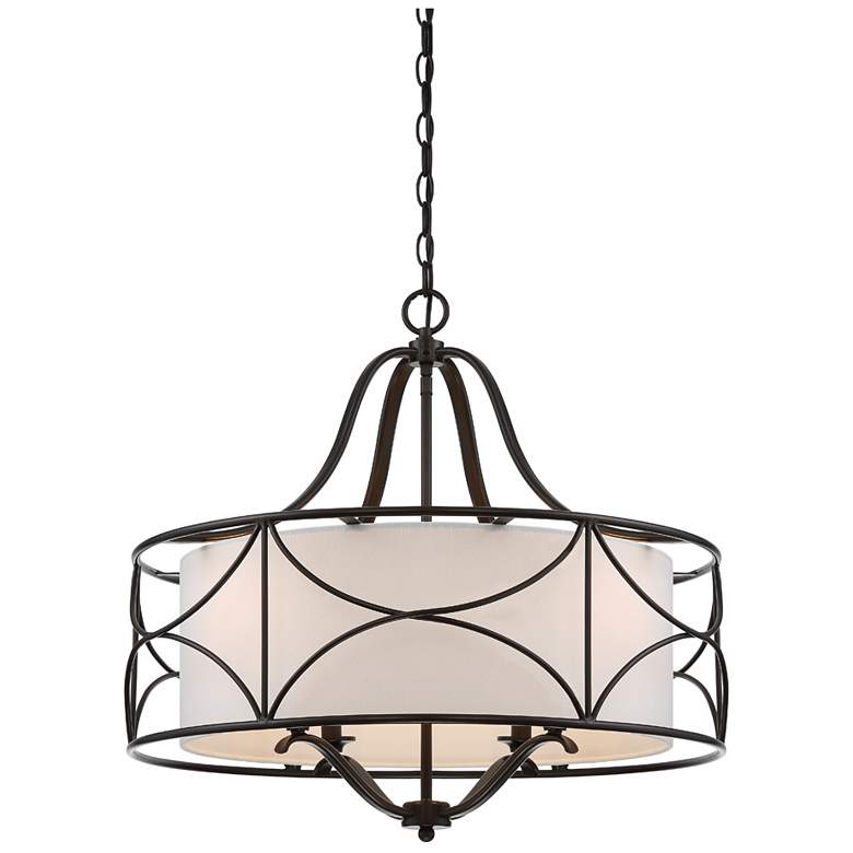 Image 2 Avara 24" Wide Oil-Rubbed Bronze Chandelier