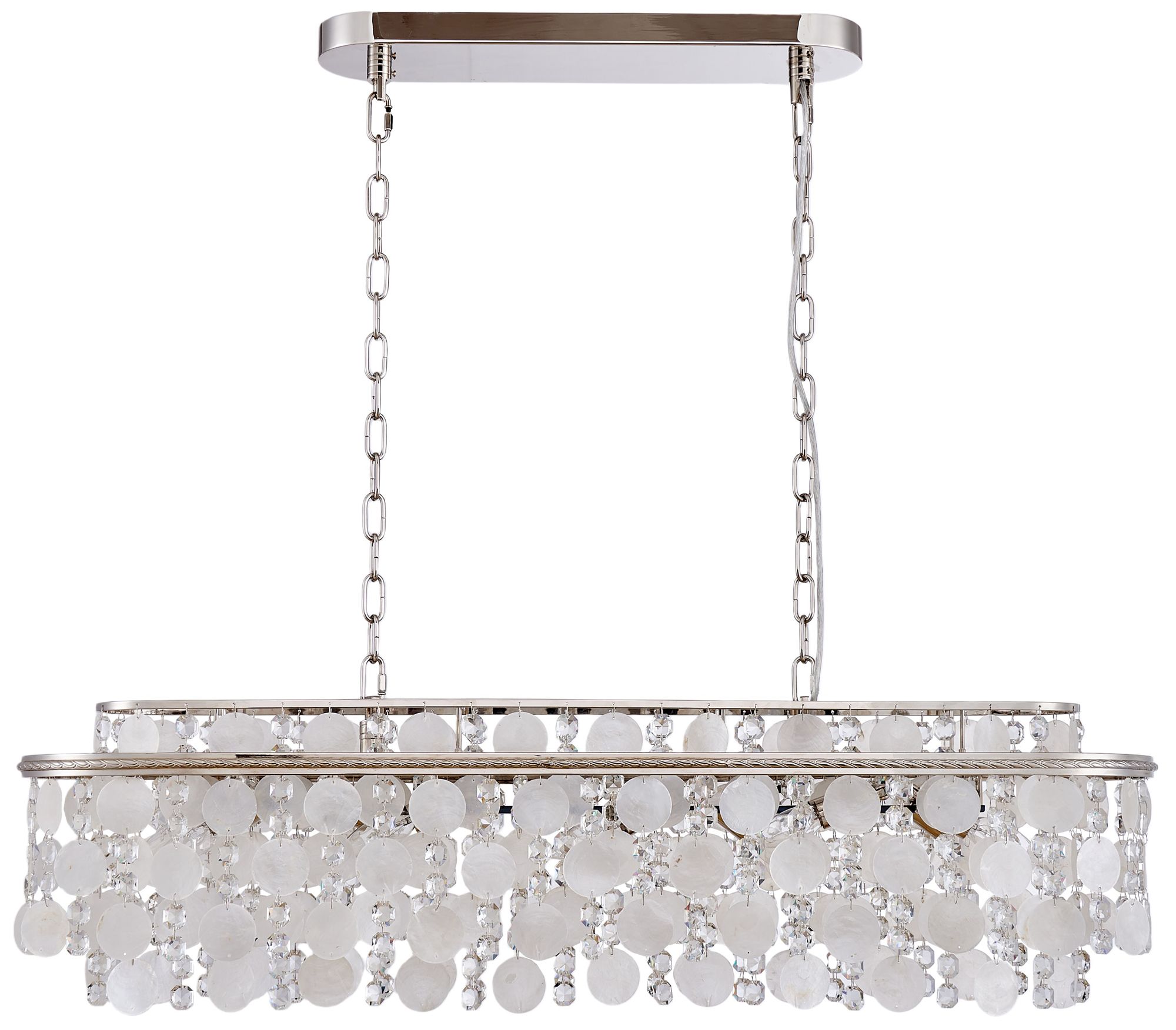 Image 2 Avara 41" Wide 10-Light Polished Nickel Chandelier more views